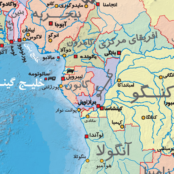 نقشه انتشارات گیتاشناسی نوین مدل جهان کلاسیک و امروز  IR.W-4 مجموعه 2 عددی