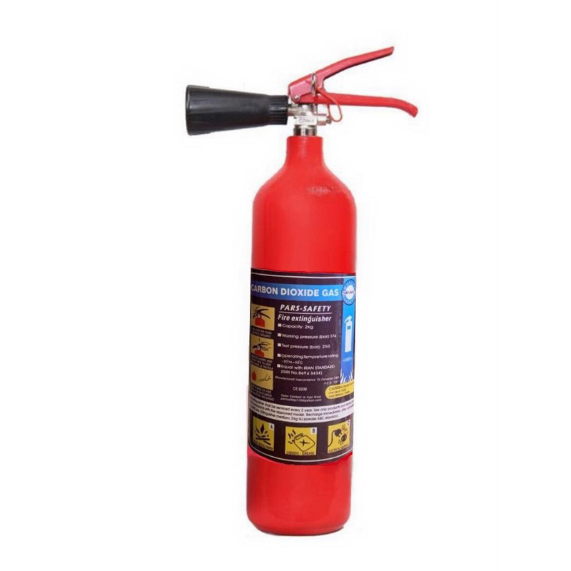 کپسول آتش نشانی مدل CO2 پارس وزن 2 کیلوگرم