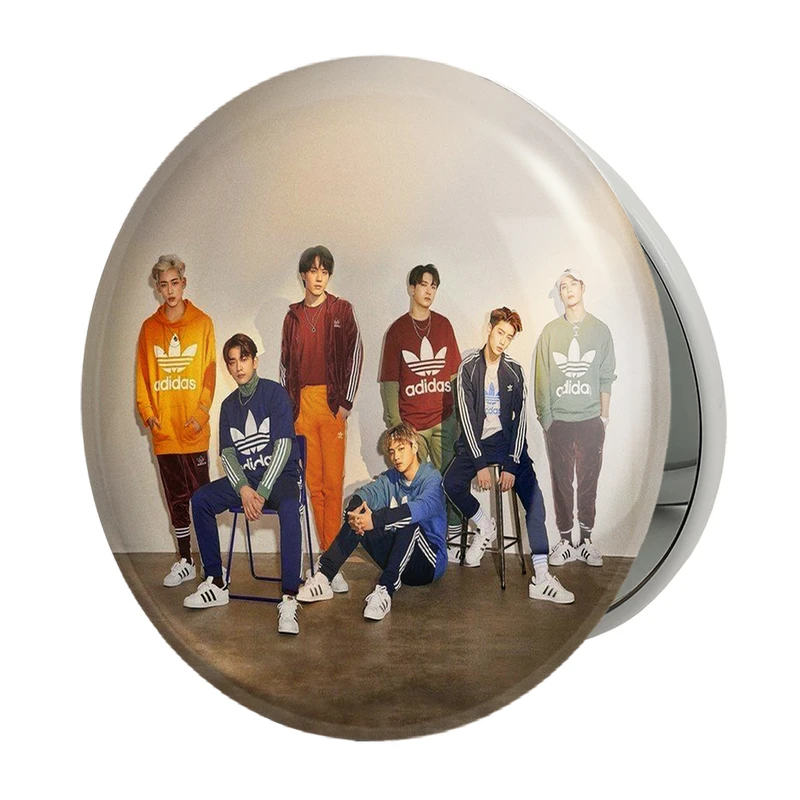 آینه جیبی خندالو طرح گروه موسیقی اکسو EXO مدل تاشو کد 2833 