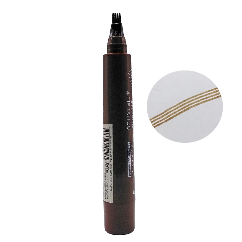 هاشور ابرو دیویو مدل 4Tip Tattoo شماره 02