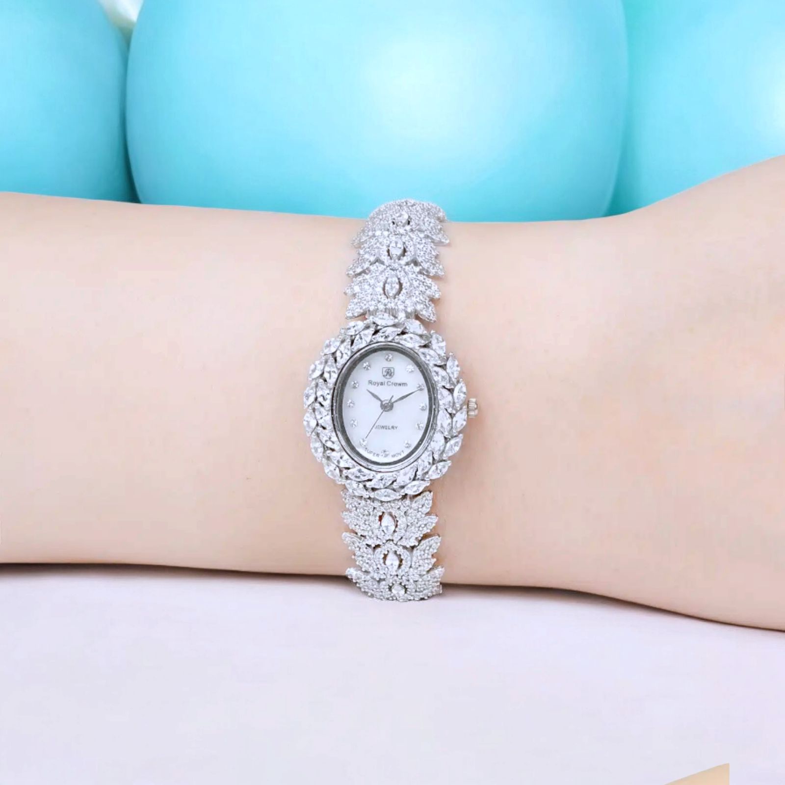 ساعت مچی عقربه ای نقره زنانه رویال کرون مدل مارکیز 0231 - - 9