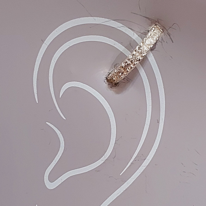 پیرسینگ نقره زنانه مدل الیسا