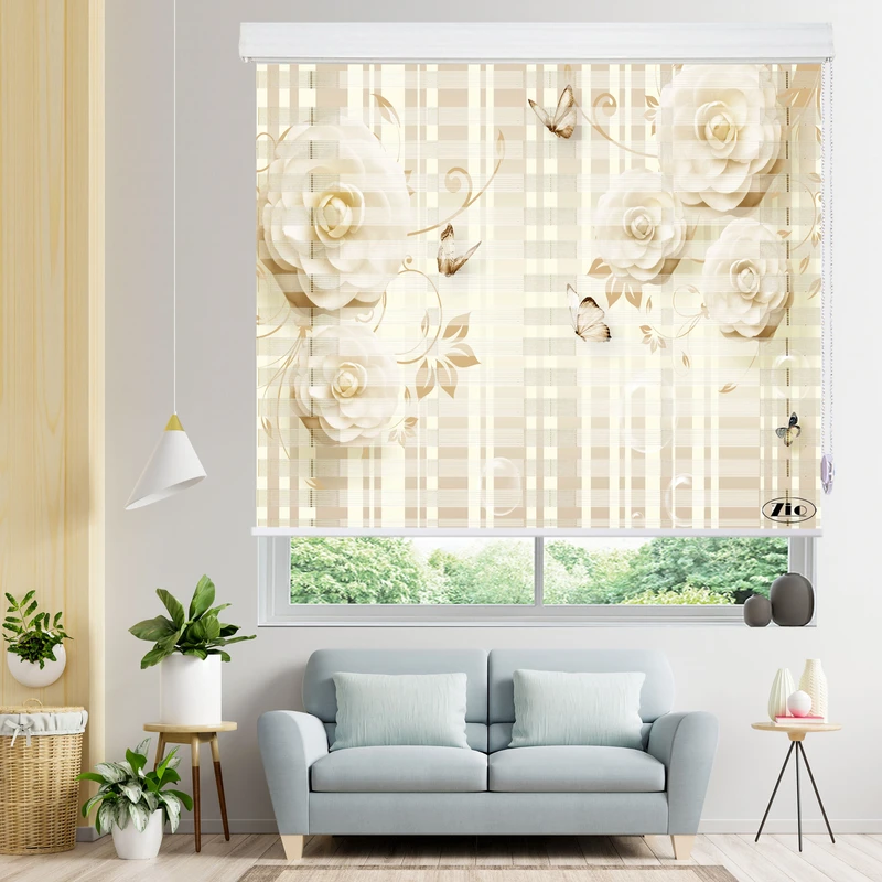 پرده زبرا زیو مدل 3D-1158 سایز 200x280 سانتی متر