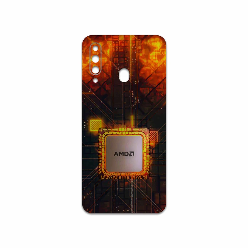 برچسب پوششی ماهوت مدل AMD Brand مناسب برای گوشی موبایل سامسونگ Galaxy A60