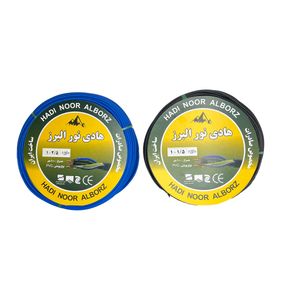 سیم برق افشان 1 در 1.5 و 1 در 2.5 هادی نور البرز مدل 2.5B - 1.5BK بسته دو عددی