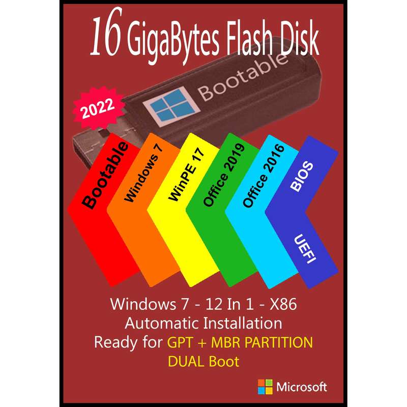 سیستم عامل Windows 7 AIO 12In1 X86 - Office 2016-2019 Pro Plus نشر مایکروسافت سیستم عامل Windows 7 AIO 12In1 X86 - Office 2016-2019 Pro Plus نشر مایکروسافت