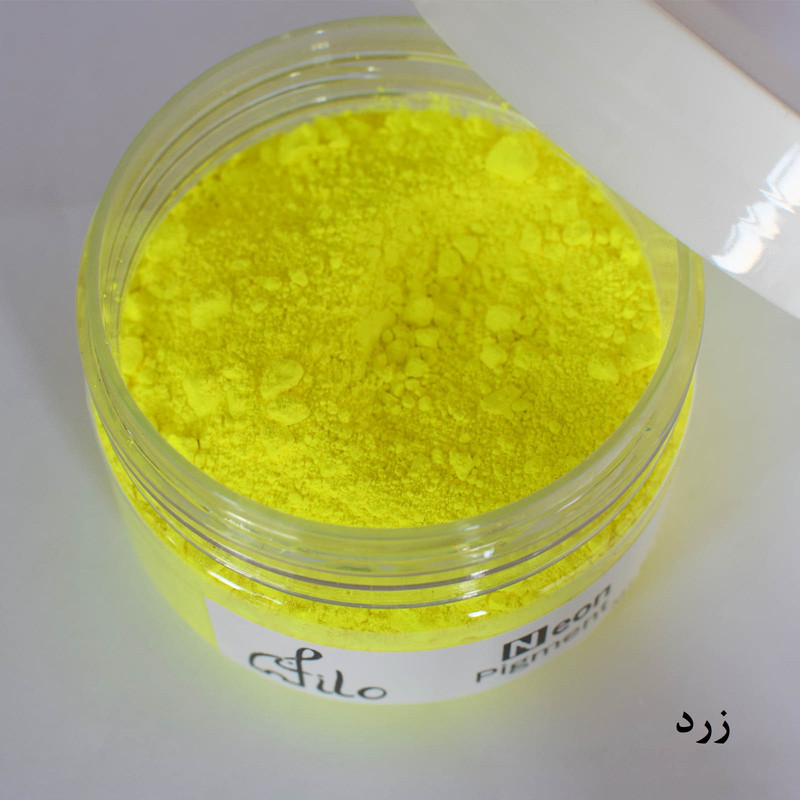 پودر رنگ رزین اپوکسی فیلو مدل Neon powder حجم 100 میلی‌لیتر بسته 7 عددی