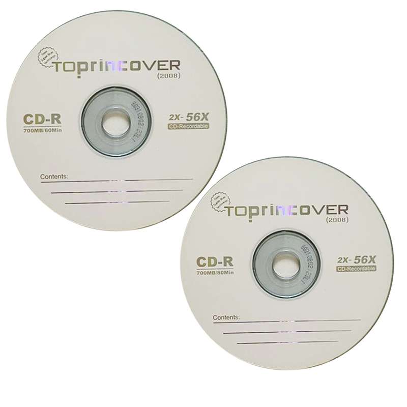 سی دی خام تاپرینکوور مدل CD-R بسته 2 عددی