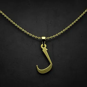 گردنبند طلا 18 عیار زنانه مدوپد مدل حرف ل کد I3-1-1615