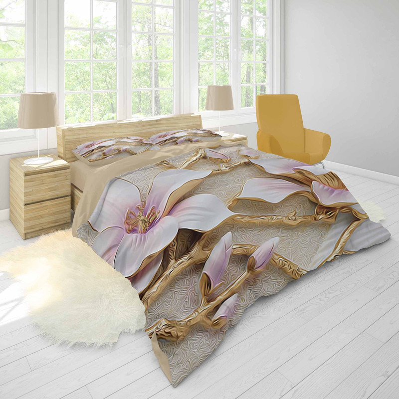 سرویس روتختی مدل 3D یک نفره 4 تکه