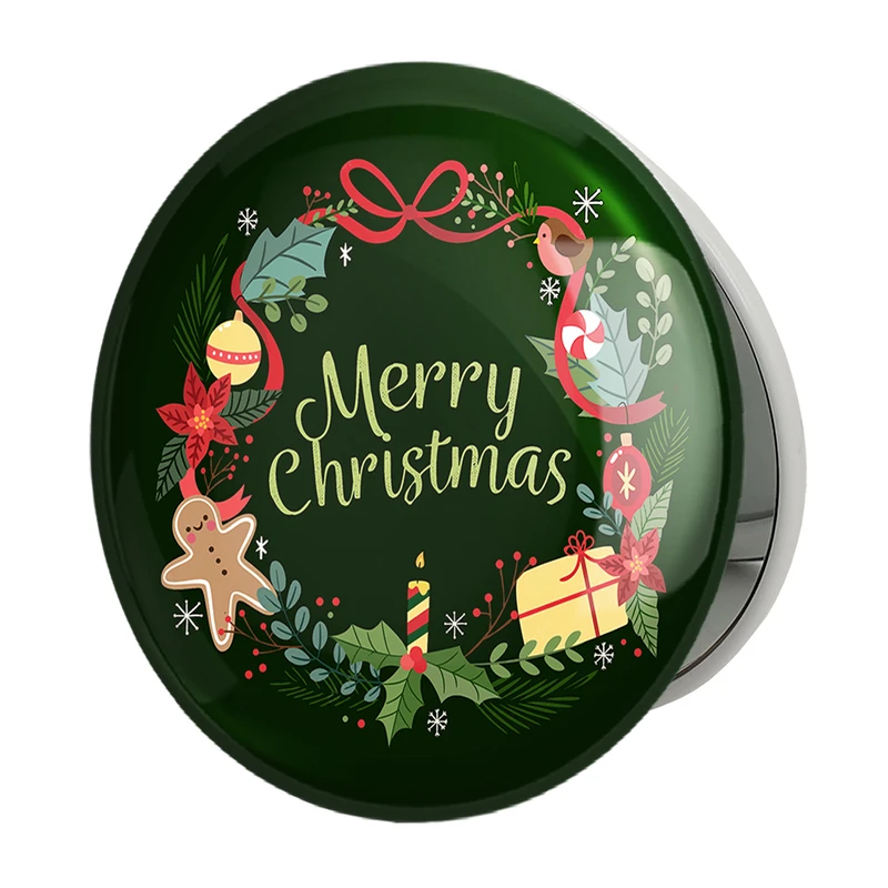 آینه جیبی خندالو طرح کریسمس Christmas مدل تاشو کد 22171 