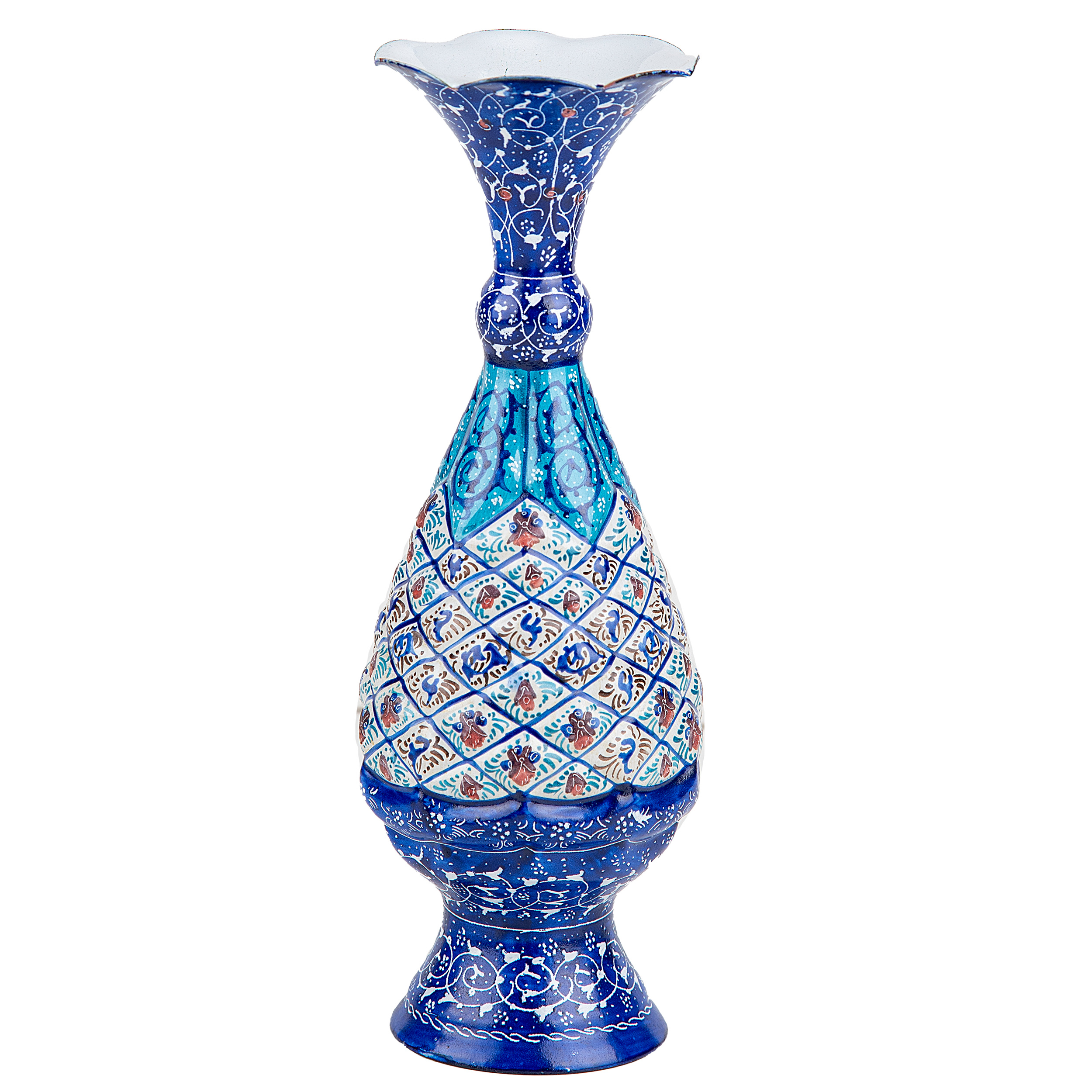 گلدان میناکاری مدل اسلیمی کد B20