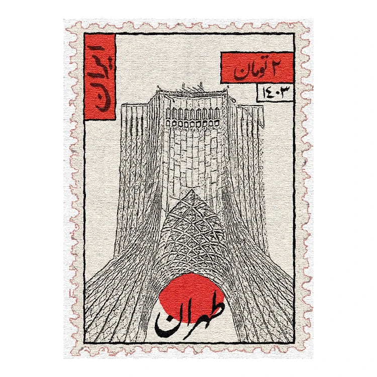 استیکر پارچه و لباس پاد آفرین مدل ایران تهران کد S7506