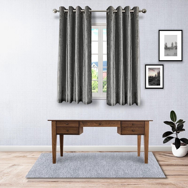 پرده مدل مخمل کالیفرنیا K123 سایز 150x140 سانتی متر