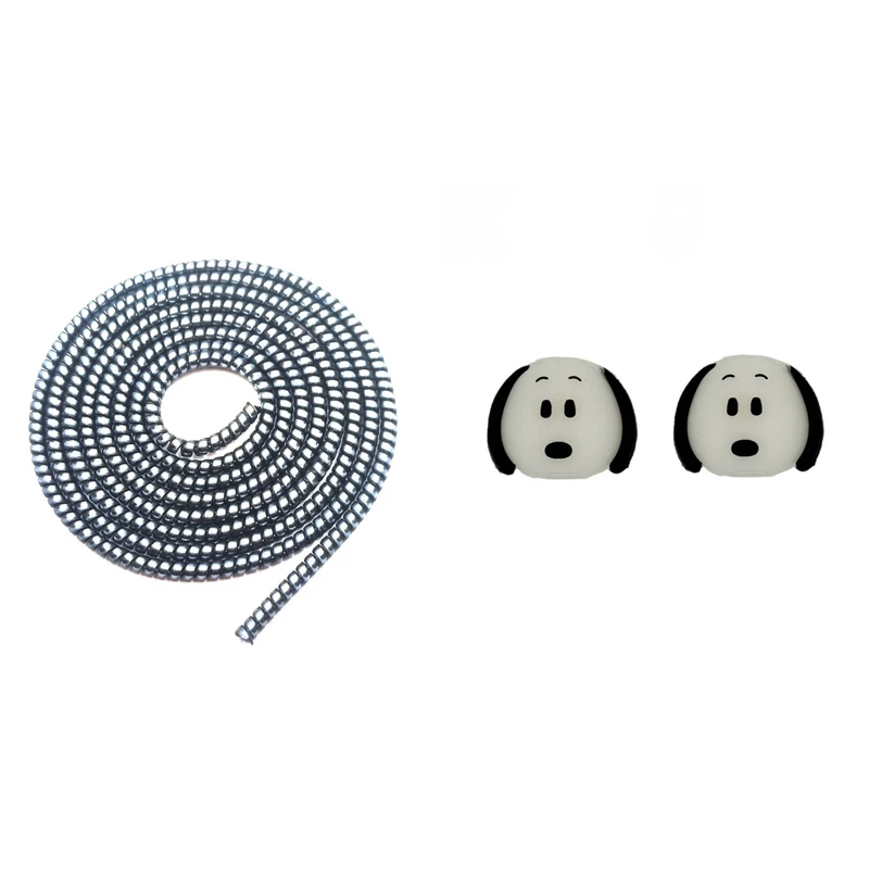 محافظ کابل شارژ و هندزفری مدل Whitedog44 بسته سه عددی 