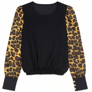 بلوز آستین بلند یقه گرد زنانه مدل B2999