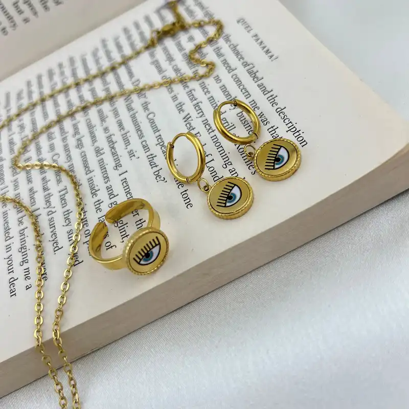 نیم ست زنانه مدل چشم کد M4130