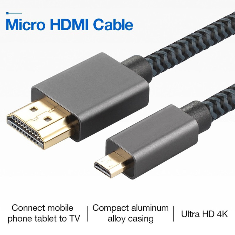 کابل  تبدیل Micro HDMI به HDMI مدل 4k طول 3 متر 3