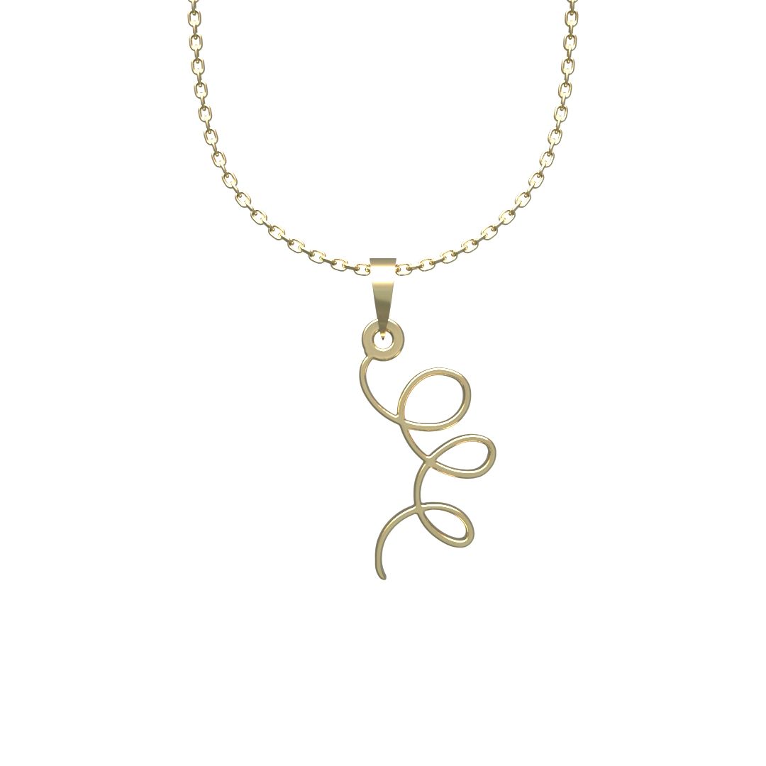 گردنبند طلا 18 عیار زنانه مدوپد مدل هندسی کد CC2-1-1095 -  - 7