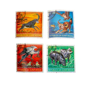 تمبر یادگاری طرح طبیعت مدل حیوانات کد mo-800 مجموعه 4 عددی