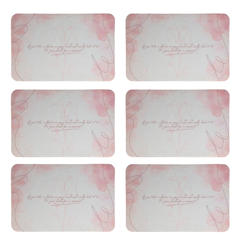 زیربشقابی طرح گل کد 8066 بسته 6 عددی