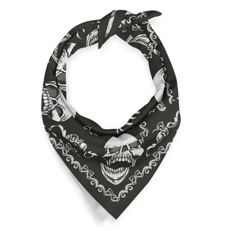 دستمال سر و گردن هاماگراف مدل skulls body