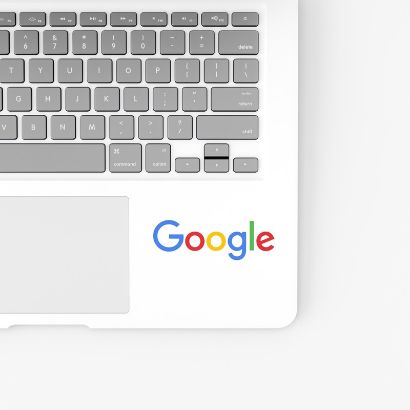 استیکر لپ تاپ و موبایل بووم طرح Google کد ZX026