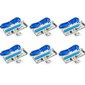 رایزر کارت گرافیک تبدیل PCIe 16X به 1X مدل 008S بسته 6 عددی