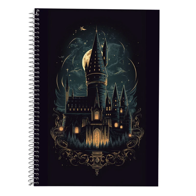 دفتر زبان 50 برگ مدوپد مدل سه خط طرح هری پاتر harrypotter کد DF10270