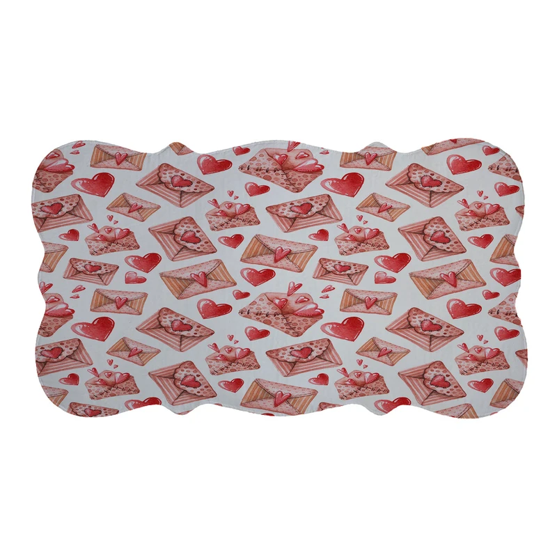 پادری مدل دالبر طرح پاکت قلبی کد 6224 سایز 110×60 سانتی متر