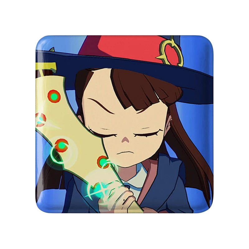 مگنت خندالو طرح اکو انیمه جادوگران کوچک Little Witch Academia  مدل مربعی کد 22958
