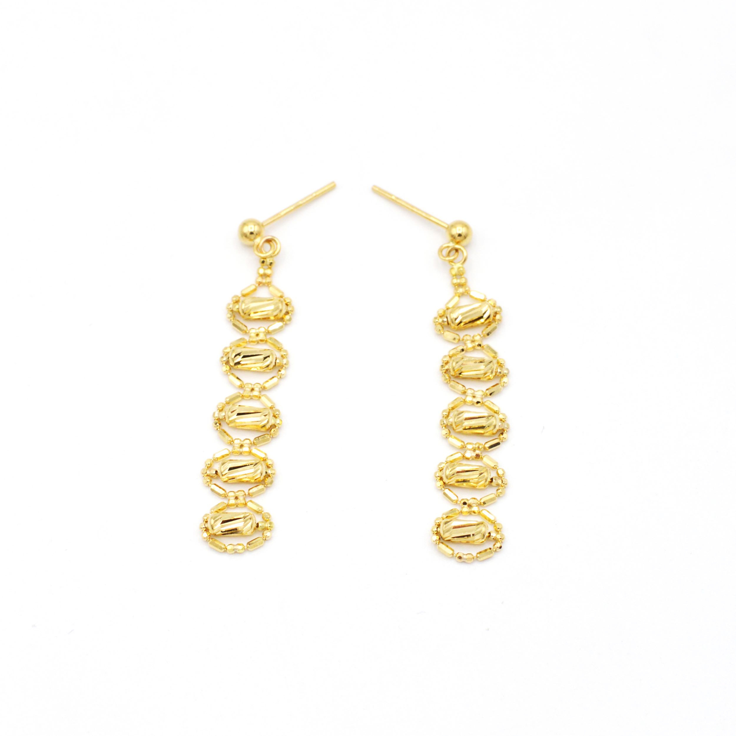 ست طلا 18 عیار زنانه طلای فراهانی مدل گلی