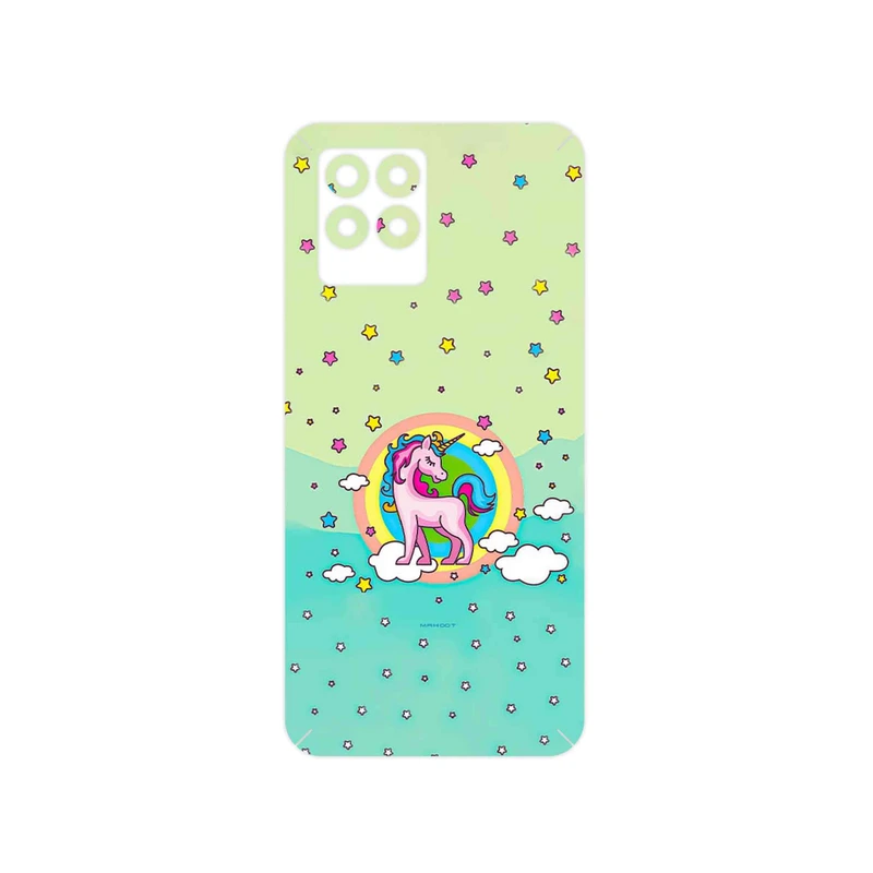 برچسب پوششی ماهوت مدل Rainbow unicorn adventure مناسب برای گوشی موبایل ریلمی 8 Pro