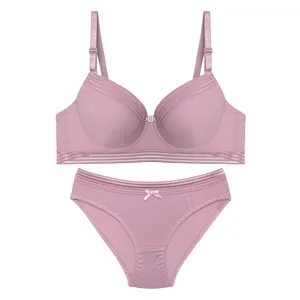 ست شورت و سوتین زنانه کد Leana-T1941 رنگ یاسی