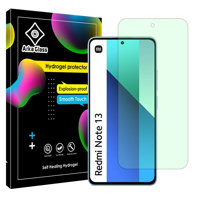 محافظ صفحه نمایش گرین لایت آرکا گلس مدل Eye care مناسب برای گوشی موبایل شیائومی Redmi Note 13 4G