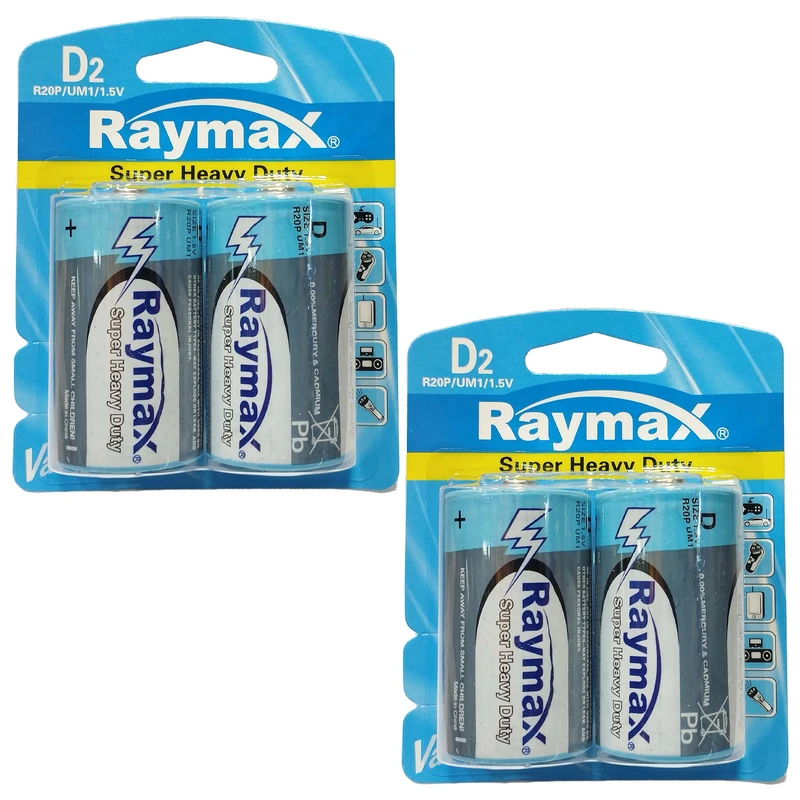 باتری D ریمکس مدل Super Heavy Duty بسته چهار عددی