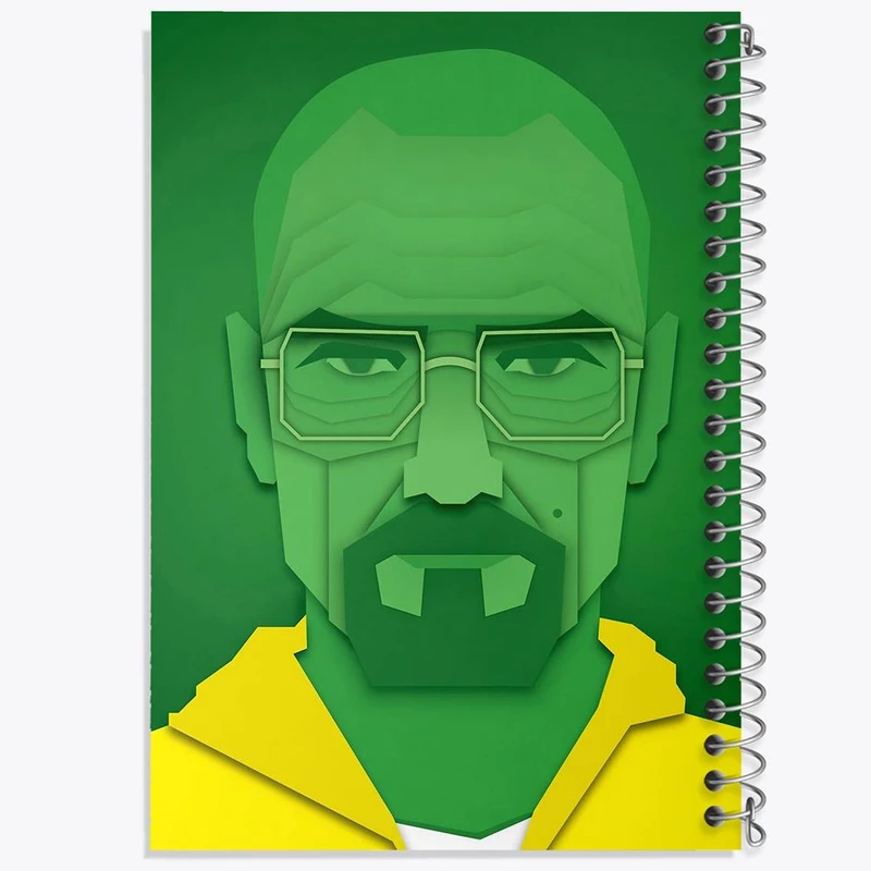 دفتر مشق 50 برگ خندالو مدل والتر وایت سریال بریکینگ بد Breaking Bad  کد 13294