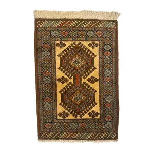 فرش دستبافت نیم متری مدل ترکمن کد Nkp/stp8