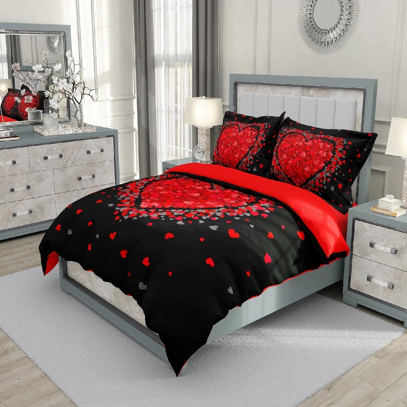 سرویس روتختی مدل قلب دو نفره 6 تکه