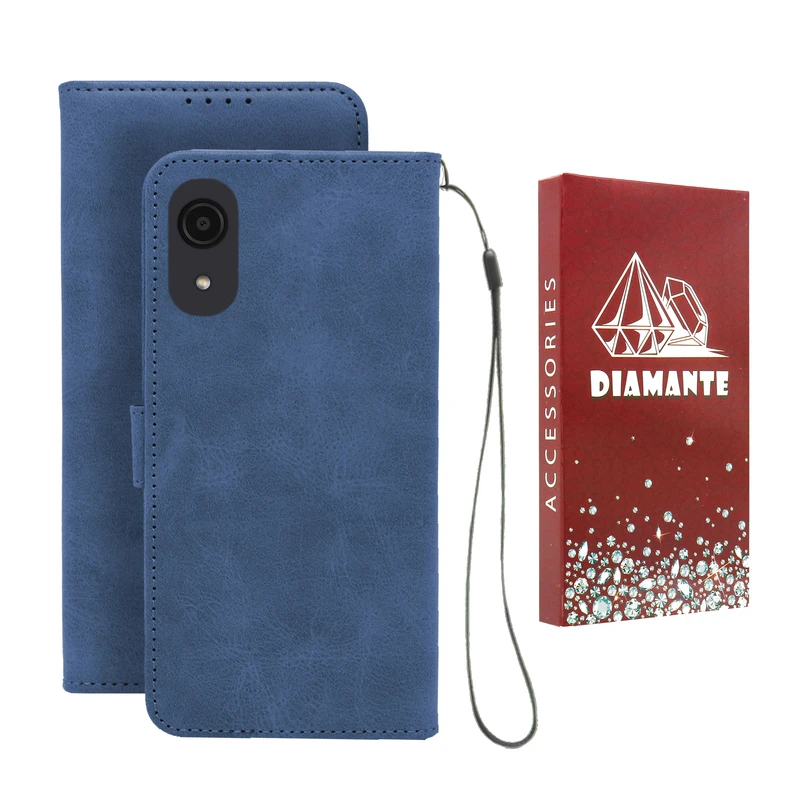 کیف کلاسوری دیامانته مدل Scusa Rd مناسب برای گوشی موبایل سامسونگ Galaxy A03 Core به همراه بند آویز