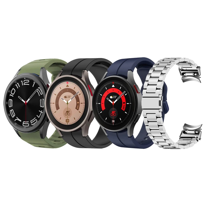 بند آکوآرا مدل Hawkul OG1 مناسب برای ساعت هوشمند سامسونگ Galaxy Watch 6 40mm مجموعه چهار عددی