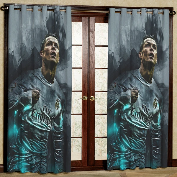 پرده مخمل پانچی کد 6448 سایز 280x140 سانتی متر