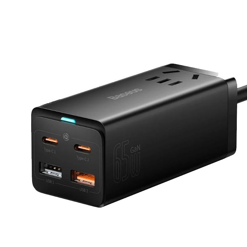 شارژر دیواری 65 وات بیسوس مدل 5پورت CCGAN65-1ACC