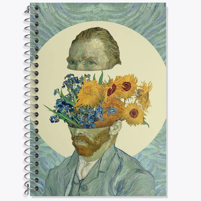 دفتر لغت 50 برگ خندالو مدل ونسان ونگوگ کد 25459