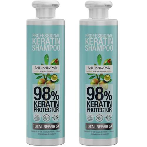 شامپو مو مومیا مدل احیا کننده حجم 500 میلی لیتر مجموعه 2 عددی