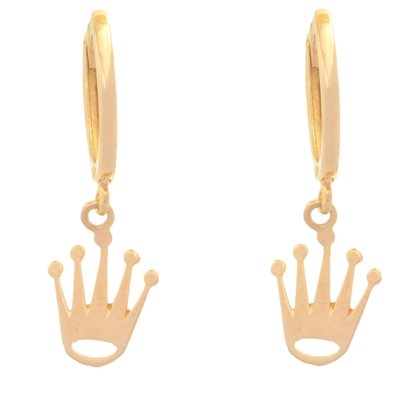 گوشواره کلیپسی طلا 18 عیار زنانه طلای مستجابی مدل تاج کد T1829