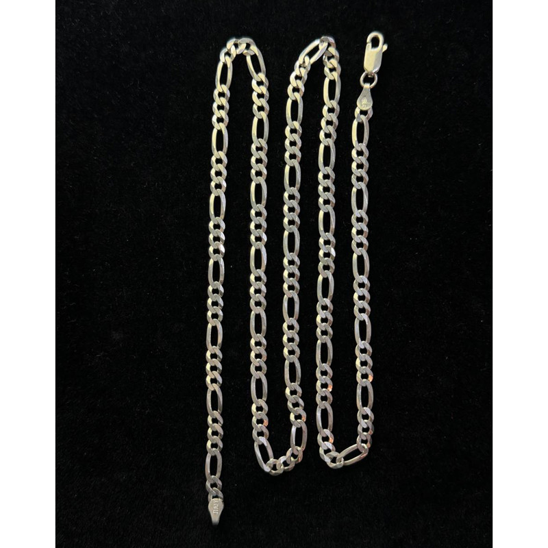 زنجیر نقره مردانه مدل فیگارو کد italy11 زنجیر نقره مردانه مدل فیگارو کد italy11