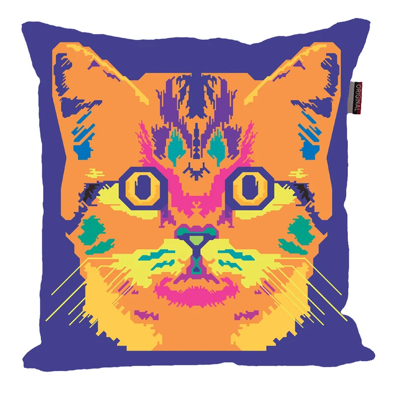 کوسن ناریکو مدل فانتزی طرح گربه کد 01141