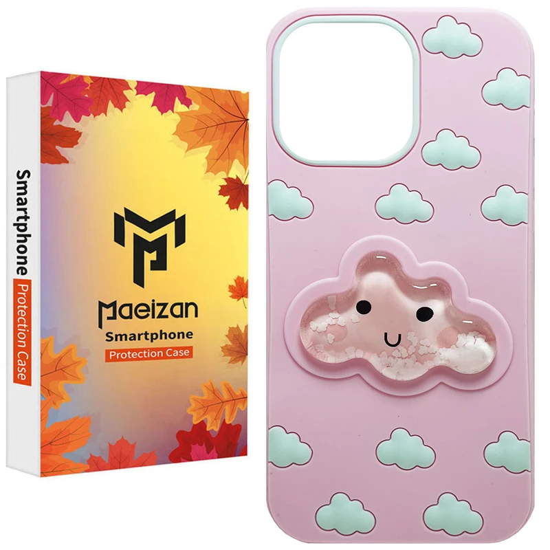 کاور پاییزان مدل ابراکواریومی طرح لاکچری مناسب برای گوشی موبایل اپل IPhone 16 Pro Max