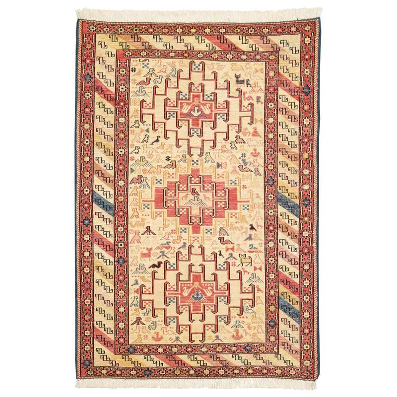 گلیم دستباف ذرع و نیم سی پرشیا کد 151041